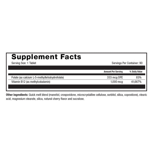 B-12 Sublingual - Cherry (90CT)