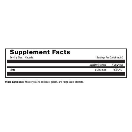 Biotin 5,000mcg (90CT)
